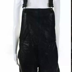 Rag & Bone Leather overall shorts one piece M